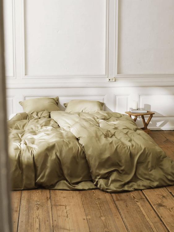 Enkelt bambussengetøj khaki - Nordic Weaving