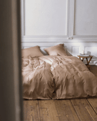 Dobbelt bambussengetøj Taupe - Nordic Weaving