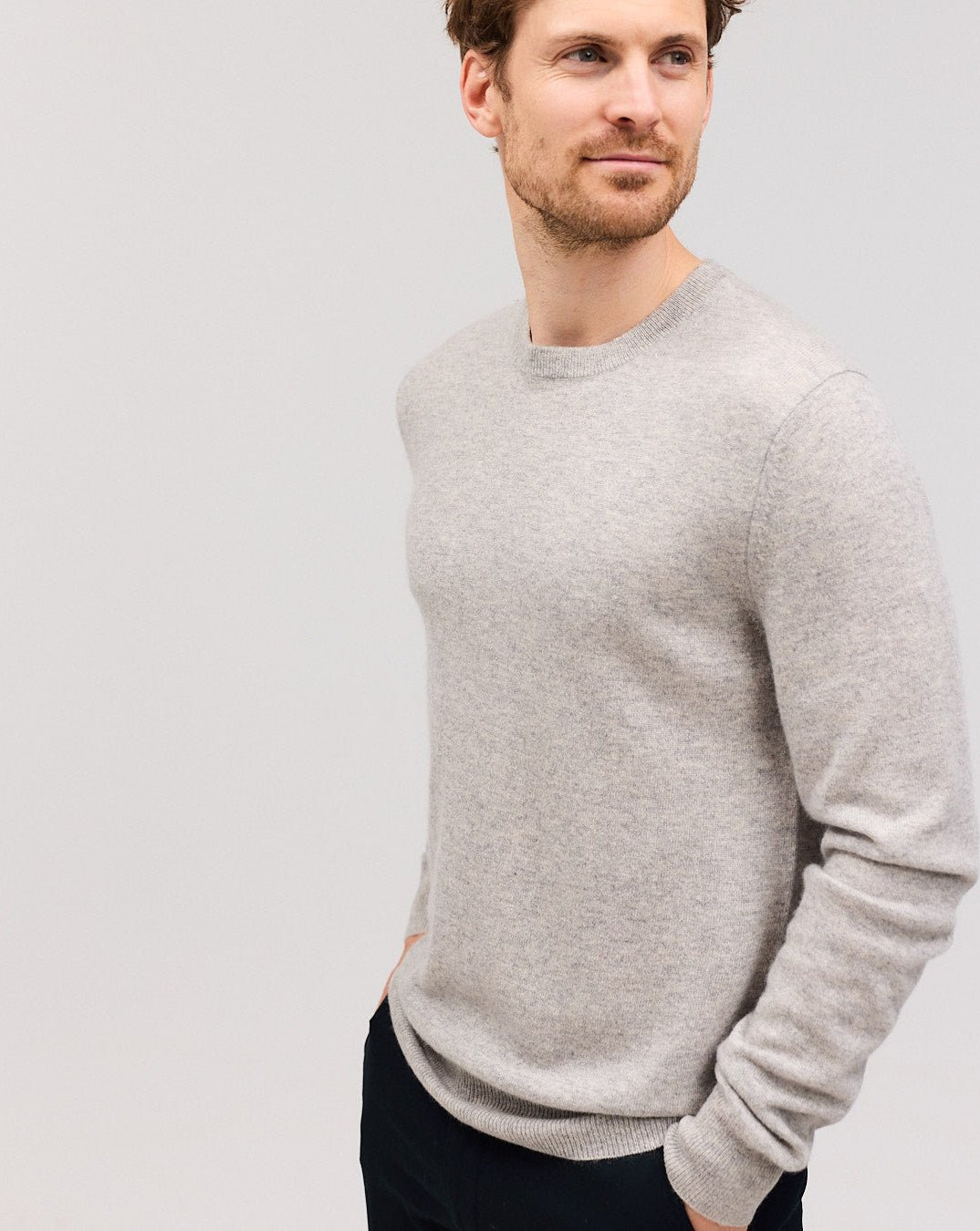 ASMUND bluse lys grå - Nordic Weaving