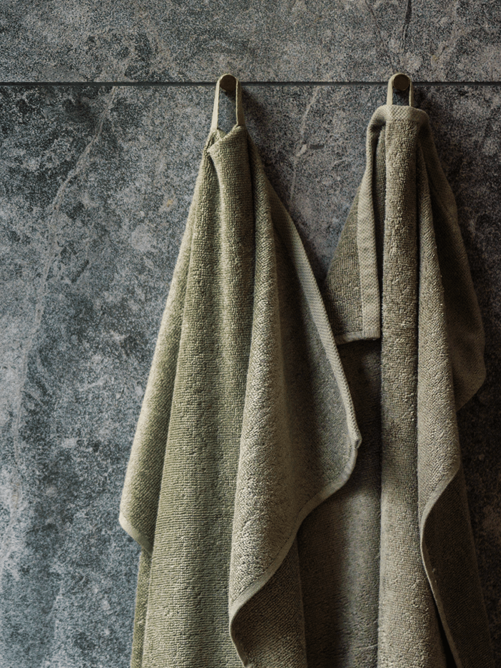 Bambus håndklæde Oliven - Nordic Weaving