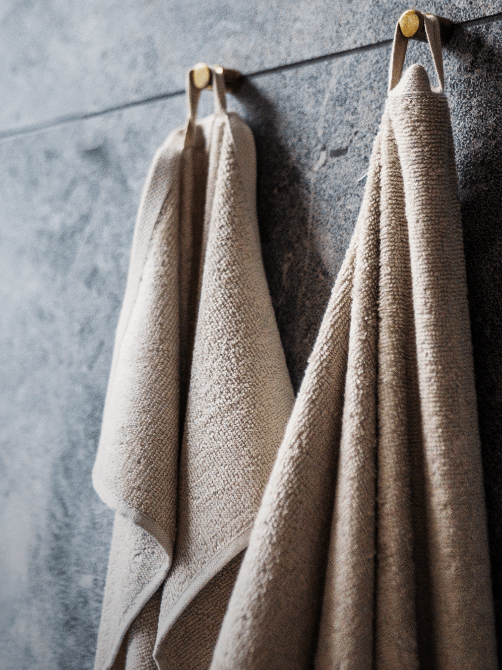 Bambus håndklæde sand - Nordic Weaving