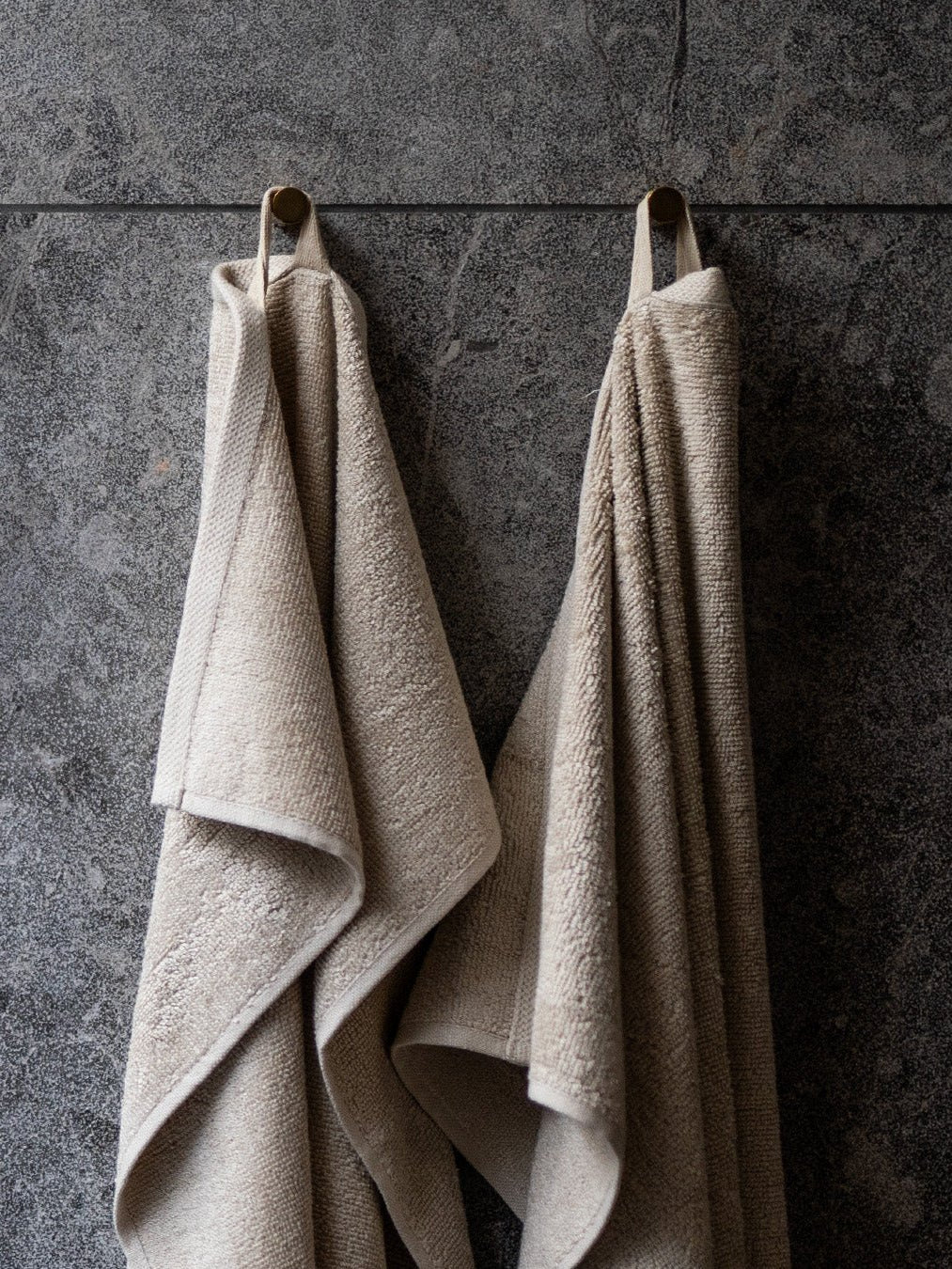 Bambus håndklæde sand - Nordic Weaving