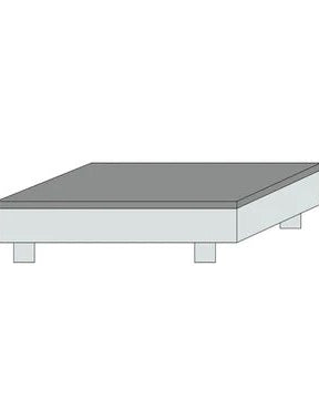 Bambus kuvertlagen lys blå 90x200x20cm - Nordic Weaving