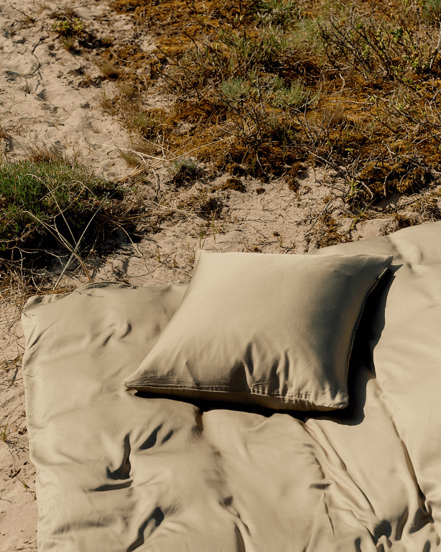 Bambus pudebetræk Khaki - Nordic Weaving