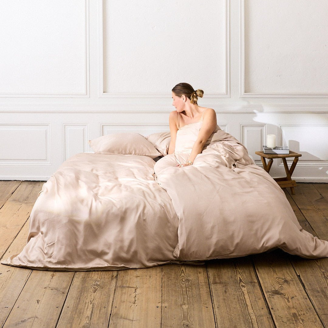 Bambus pudebetræk Lys beige - Nordic Weaving