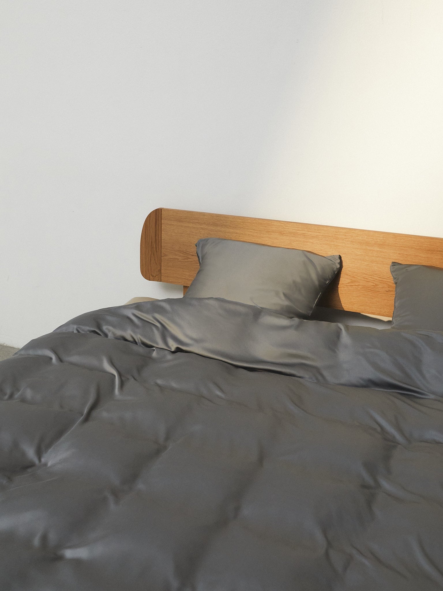 Bambus pudebetræk mørk grå - Nordic Weaving