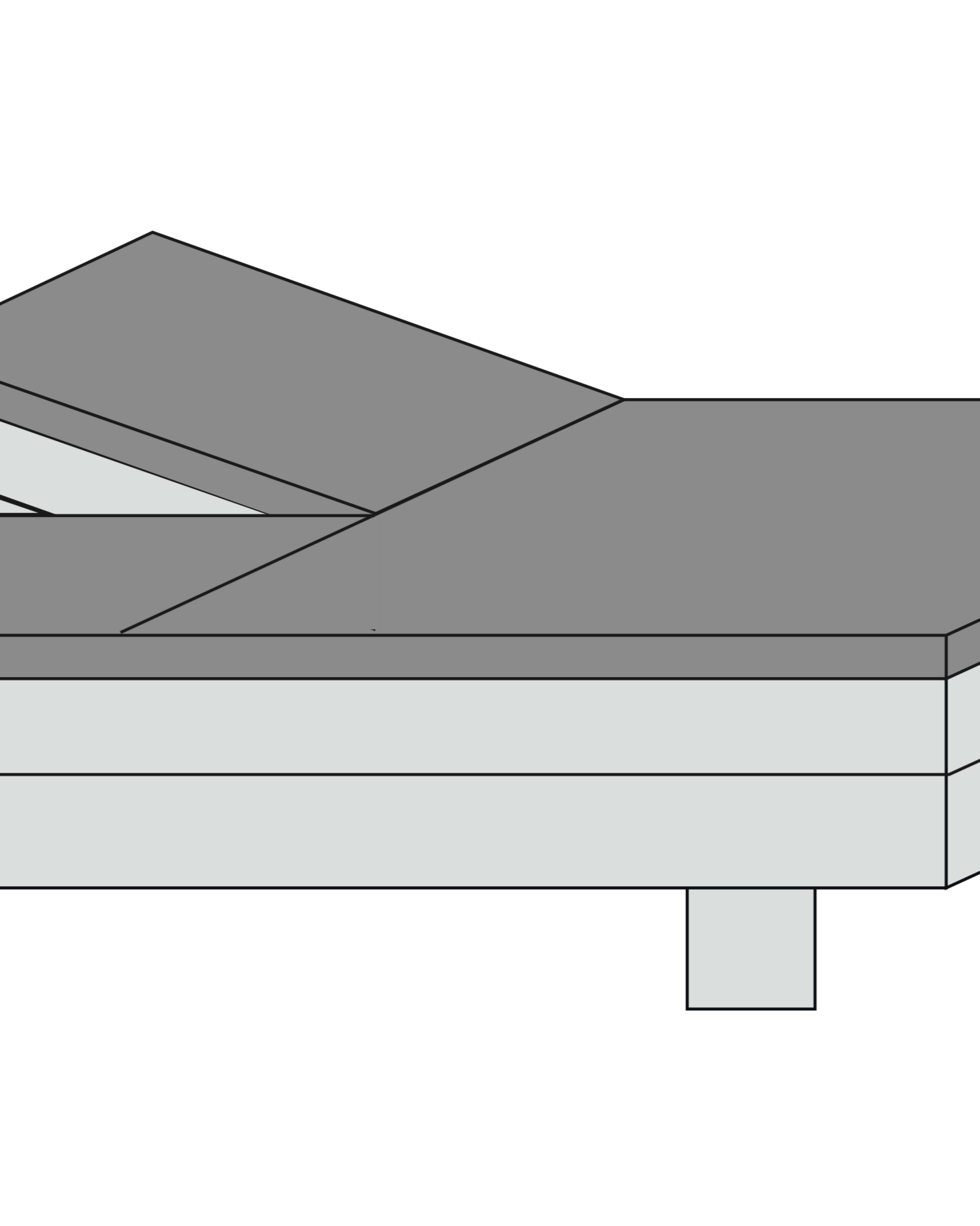 Bambus U80 - splitlagen 180x200x20cm - Nordic Weaving
