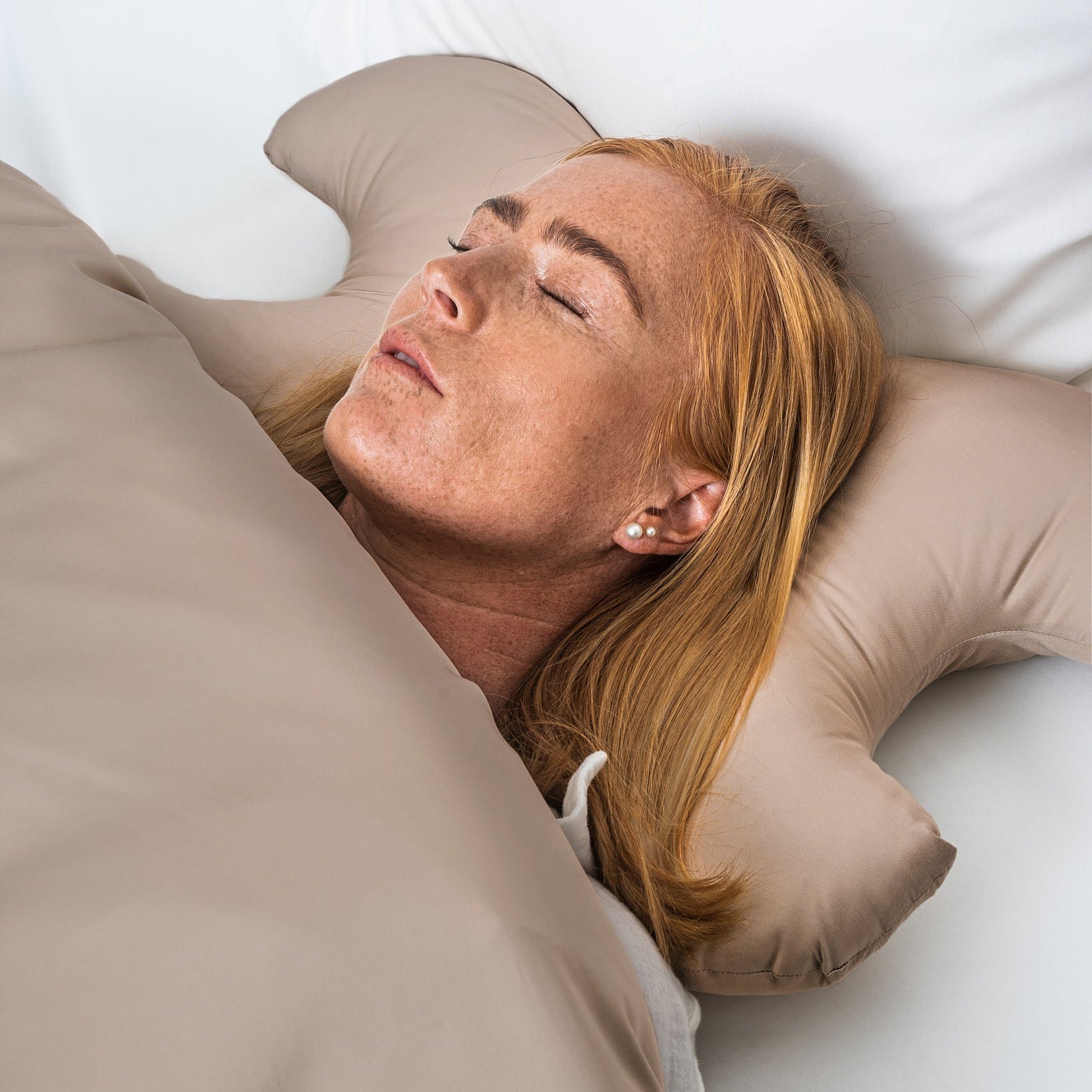 Bambuspudebetræk til Face pillow Taupe TC400 - Nordic Weaving