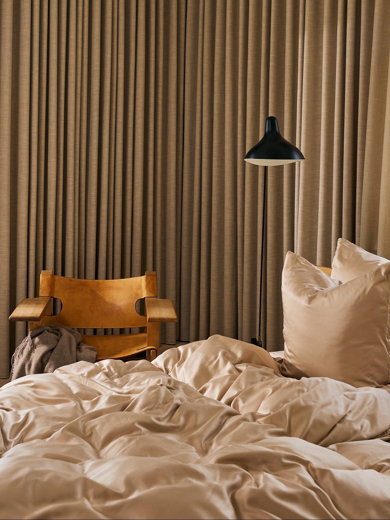 Bambussengetøj Taupe TC400 - Nordic Weaving