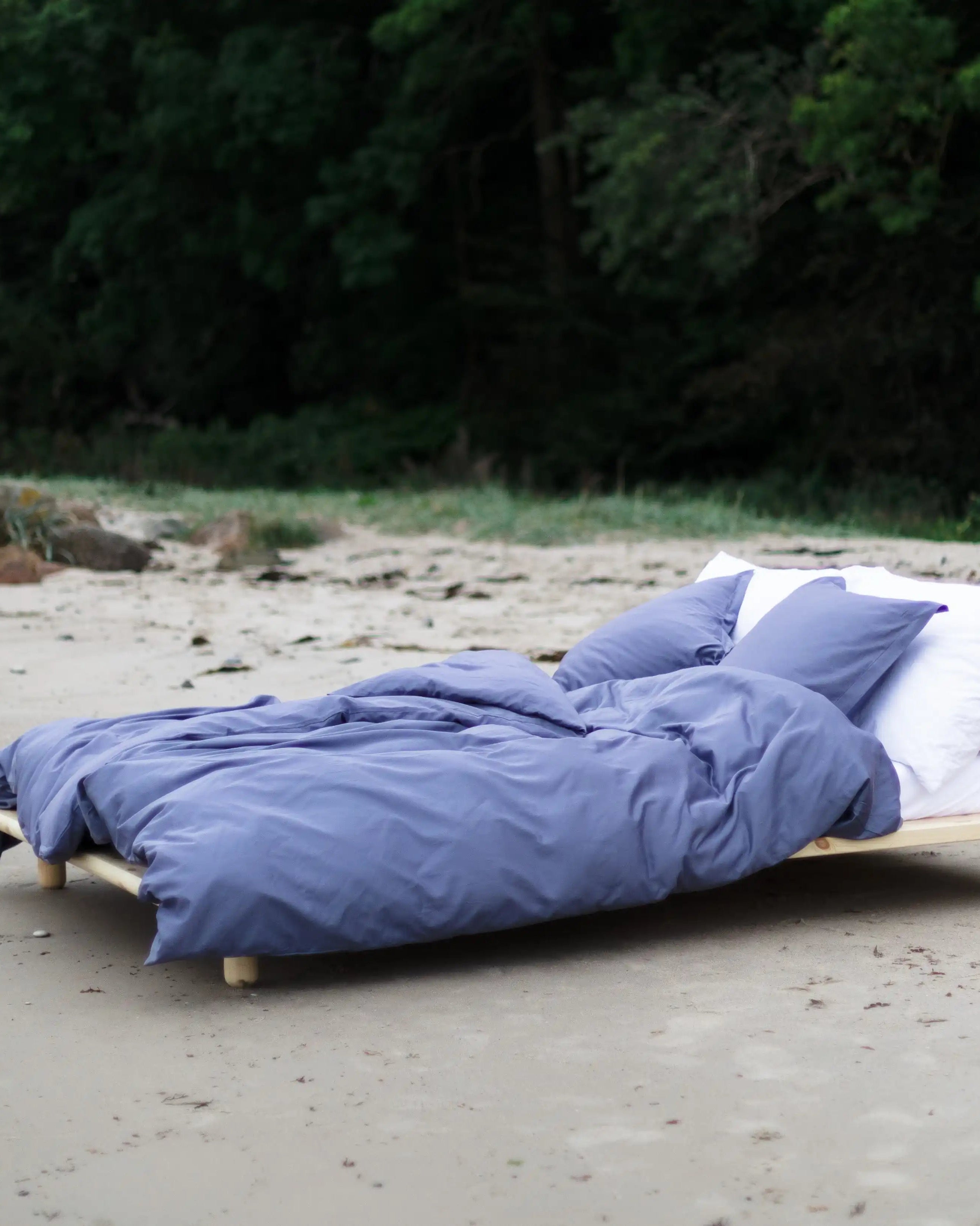 Børnesengetøj Egyptisk bomuld Blå - Nordic Weaving