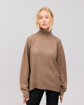 BREGDIS cashmere bluse brun - Nordic Weaving