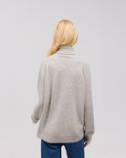 BREGDIS cashmere bluse lys grå - Nordic Weaving