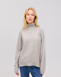 BREGDIS cashmere bluse lys grå - Nordic Weaving