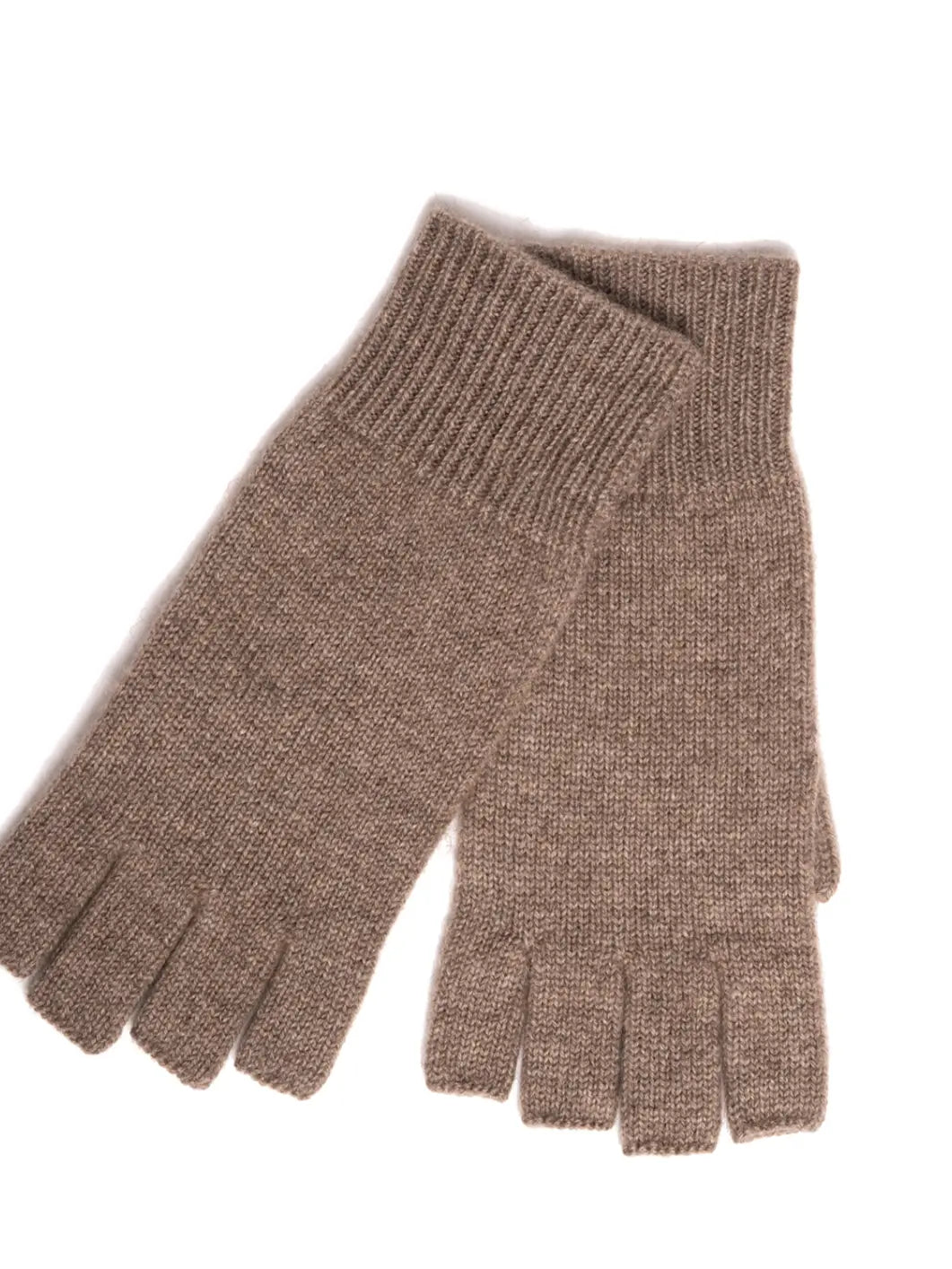 Produktbillede af Cashmere Handsker uden fingre - brun
