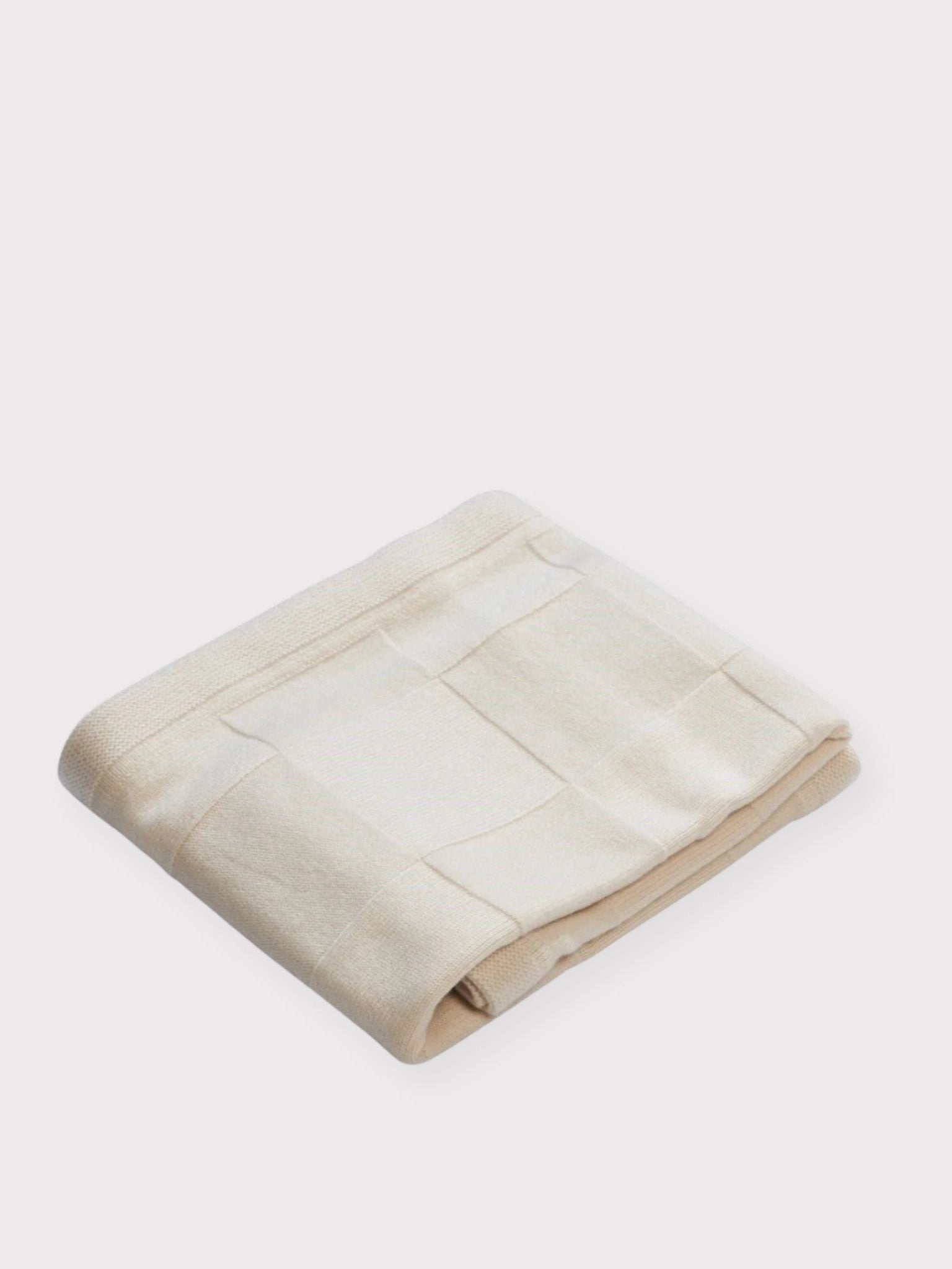 Cashmere børneplaid natur hvid - Nordic Weaving