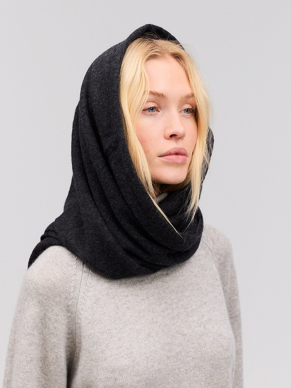 Cashmere halstørklæde mørk grå 70x200cm - Nordic Weaving