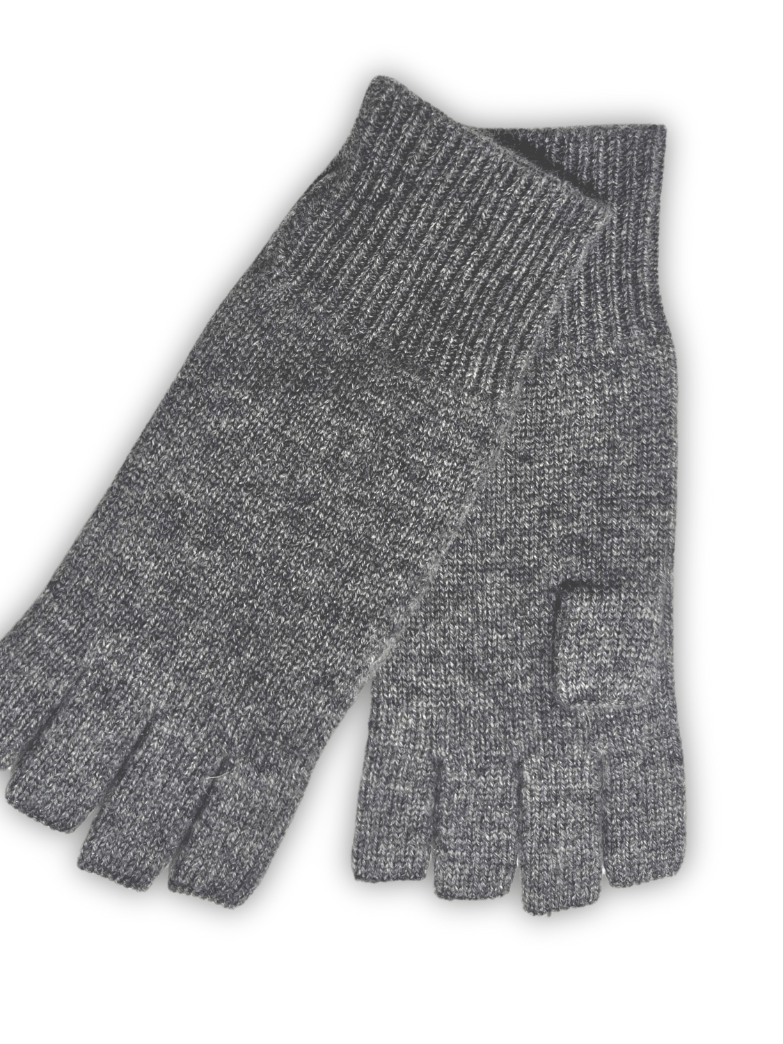 Cashmere handsker uden fingre - grå - Nordic Weaving