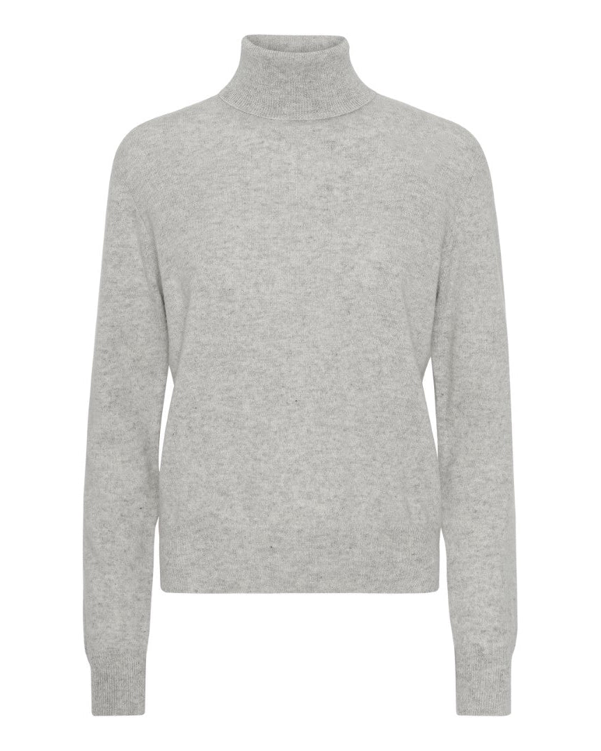 Cashmere high neck grå - Nordic Weaving