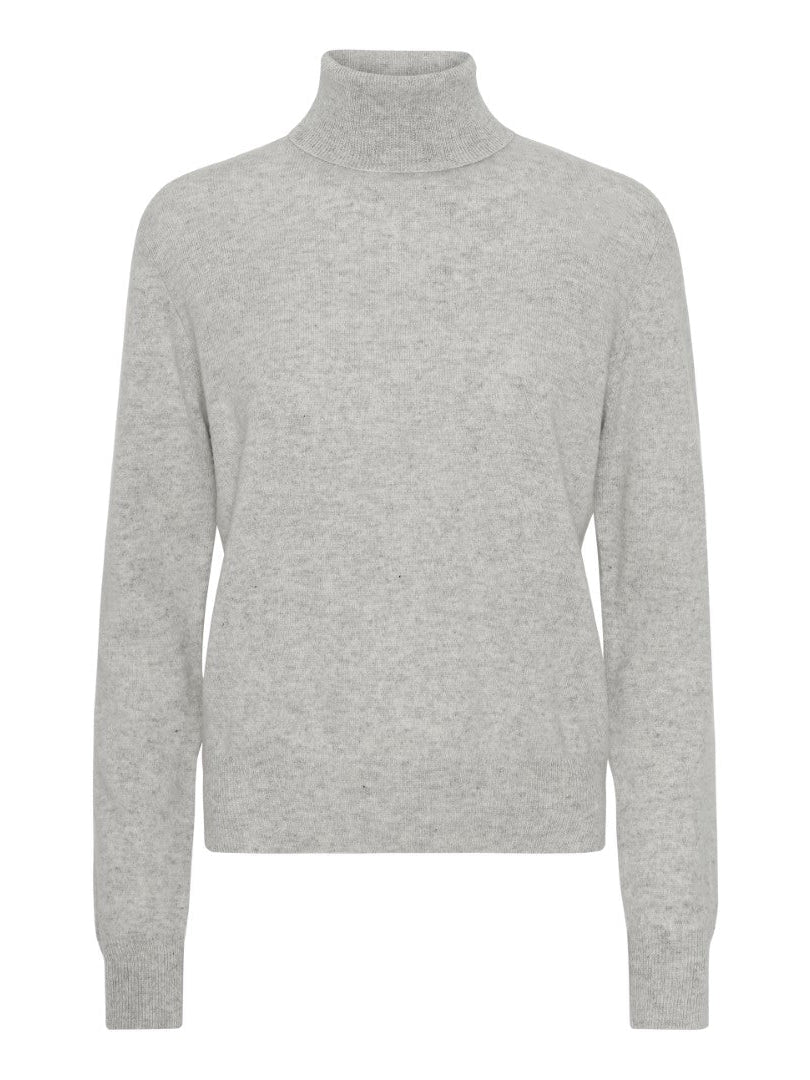 Cashmere high neck grå - Nordic Weaving