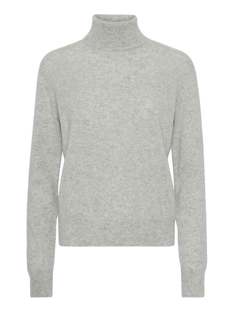 Cashmere high neck grå - Nordic Weaving