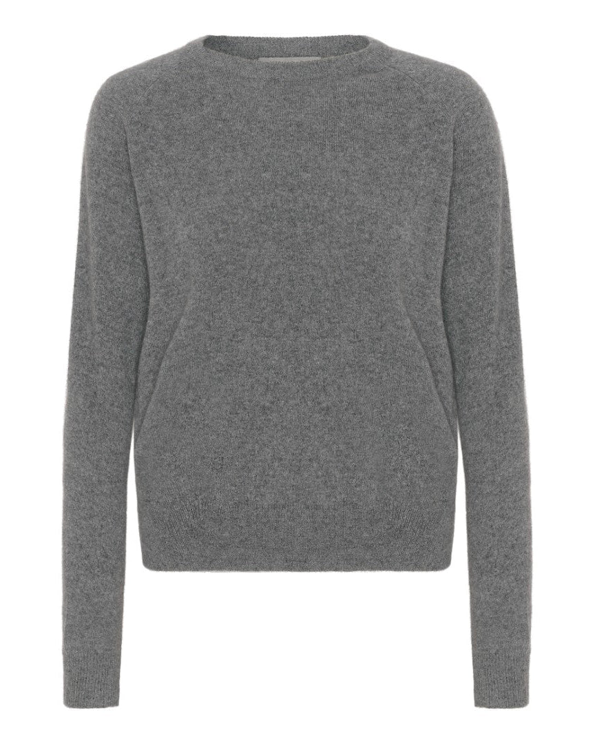 Cashmere round neck mørk grå - Oprydning - Nordic Weaving
