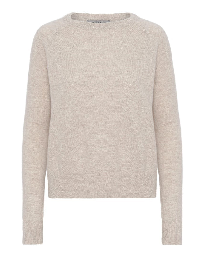 Cashmere round neck sand - Oprydning - Nordic Weaving
