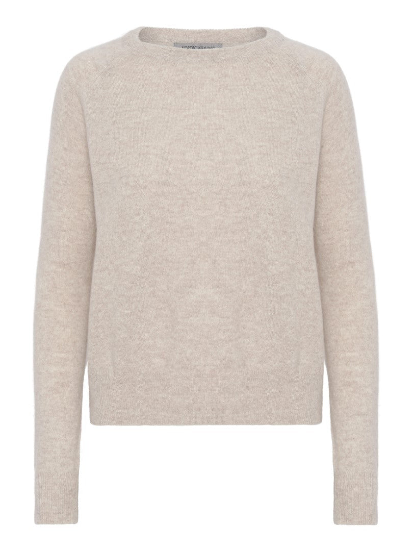Cashmere round neck sand - Oprydning - Nordic Weaving