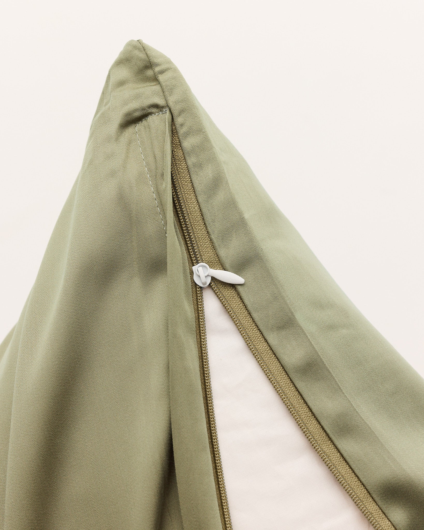 Dobbelt bambussengetøj khaki - Nordic Weaving