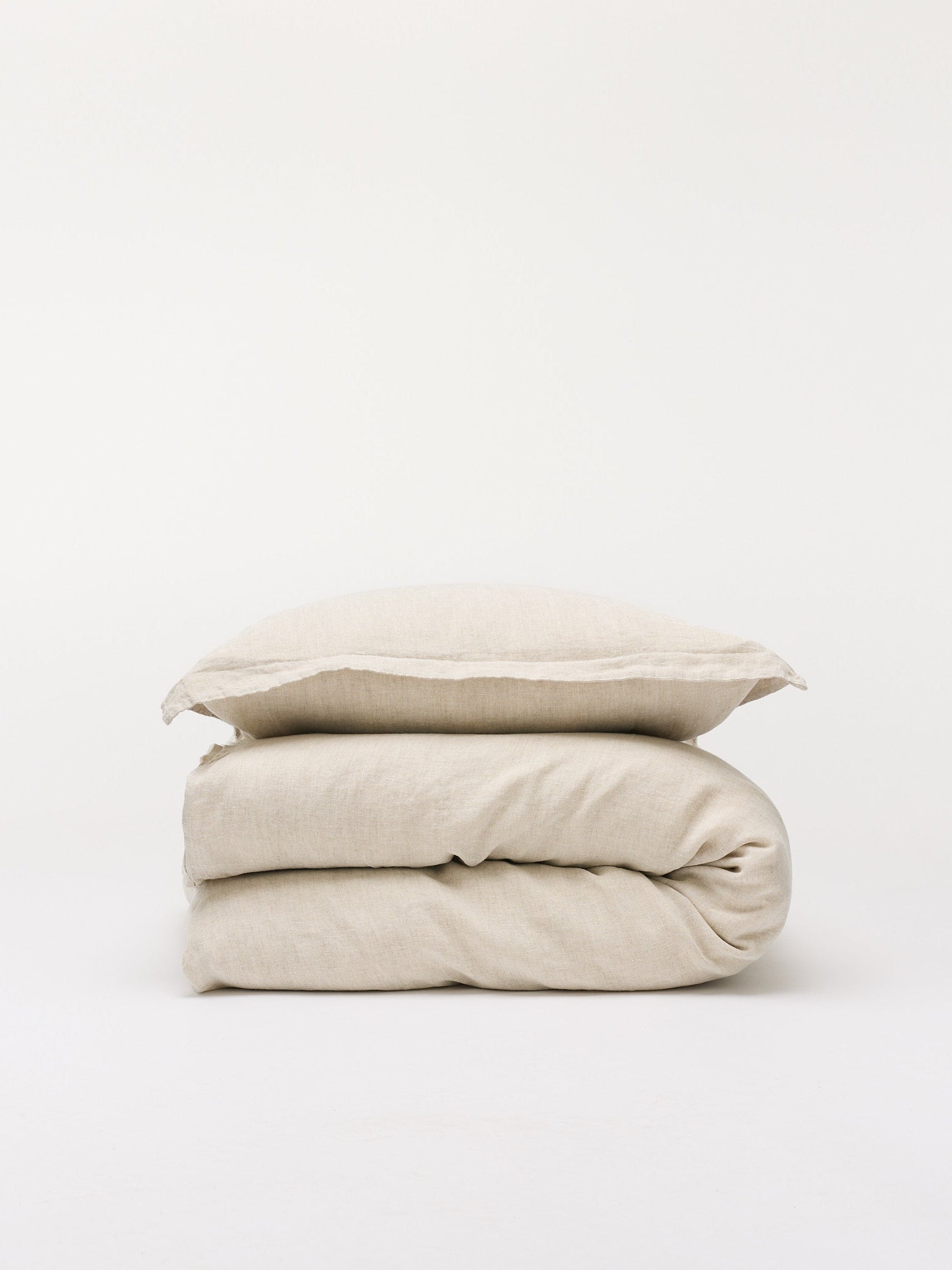 Dobbelt hørsengetøj natur - Nordic Weaving