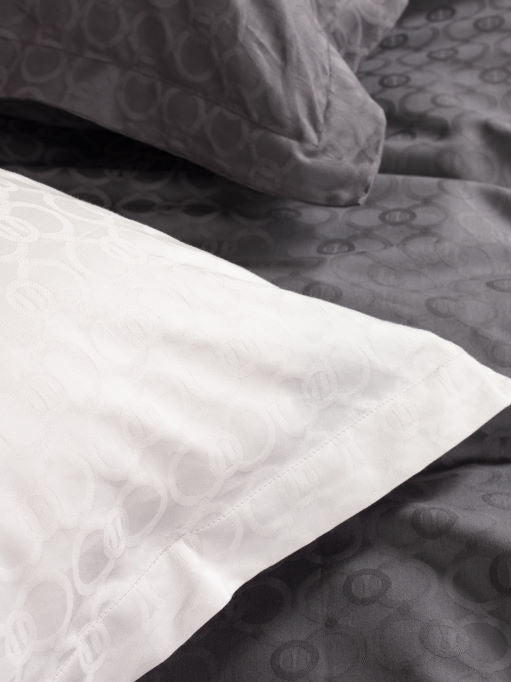 Dobbelt sengetøj egyptisk bomuld Rose Jacquard - Nordic Weaving