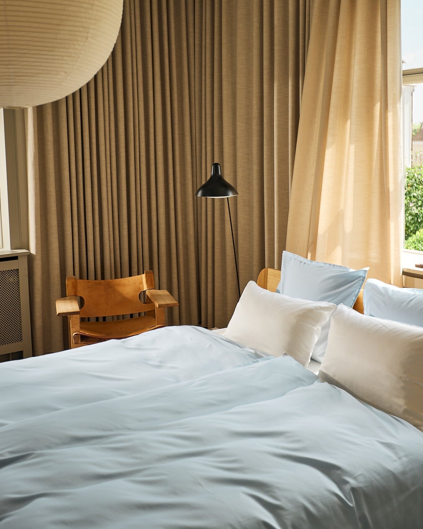 Egyptisk bomuld sengetøj Lys Blå - Nordic Weaving