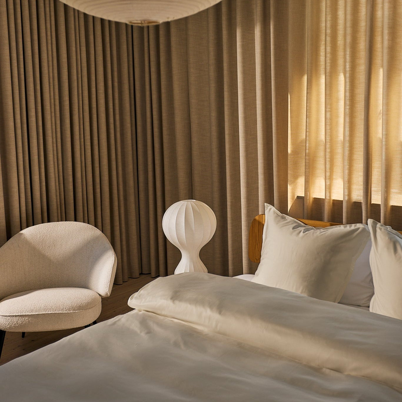 Egyptisk bomuld sengetøj Sand - Nordic Weaving