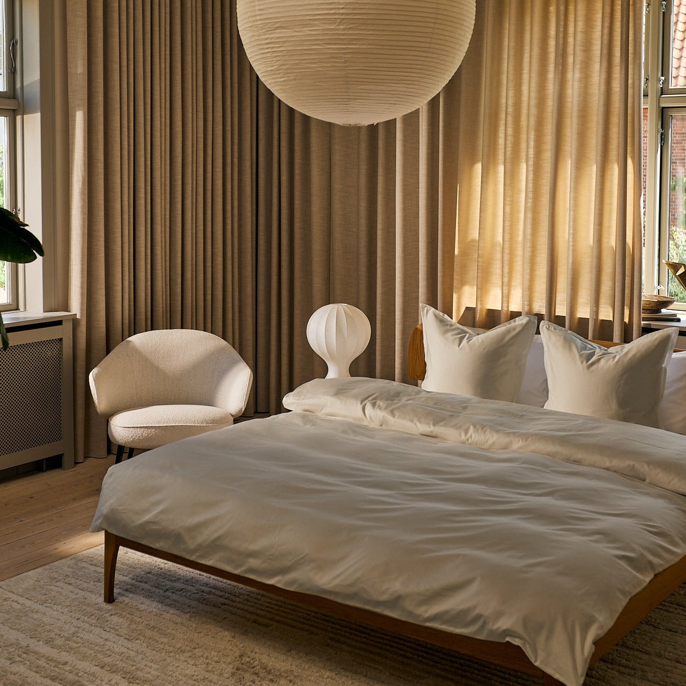 Egyptisk bomuld sengetøj Sand - Nordic Weaving