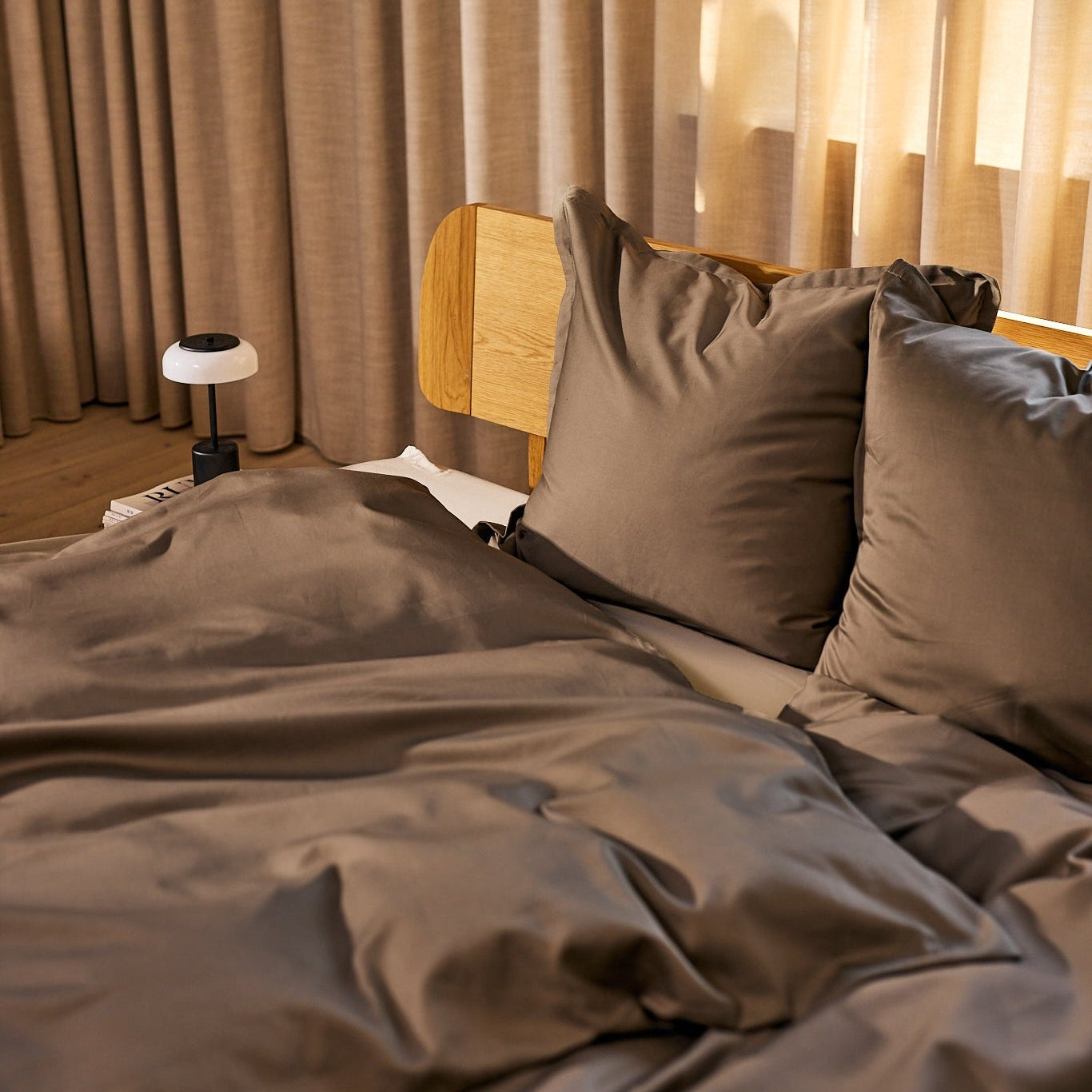 Egyptisk bomuld sengetøj Shitake - Nordic Weaving