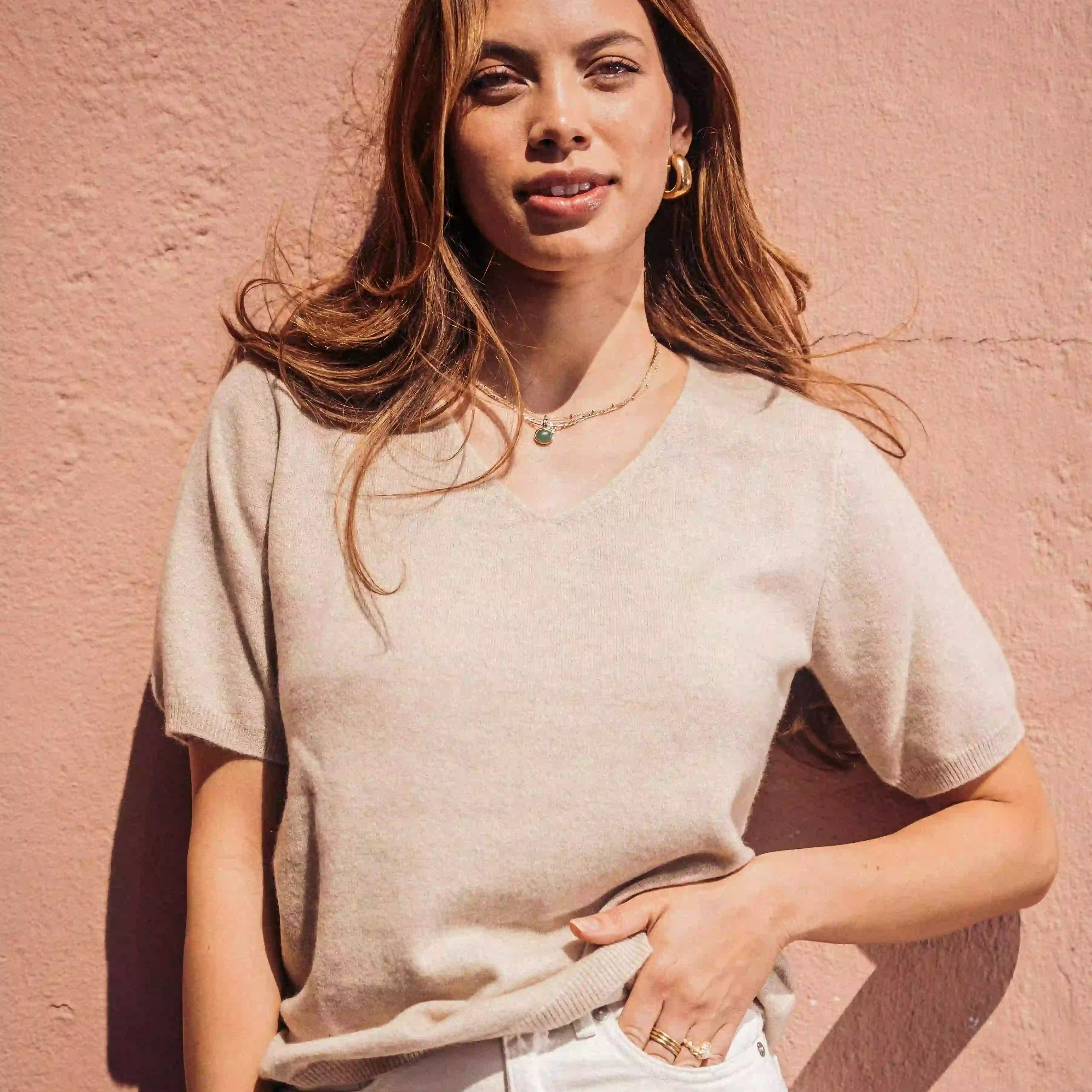 Emma cashmere T-shirt - Nordic Weaving