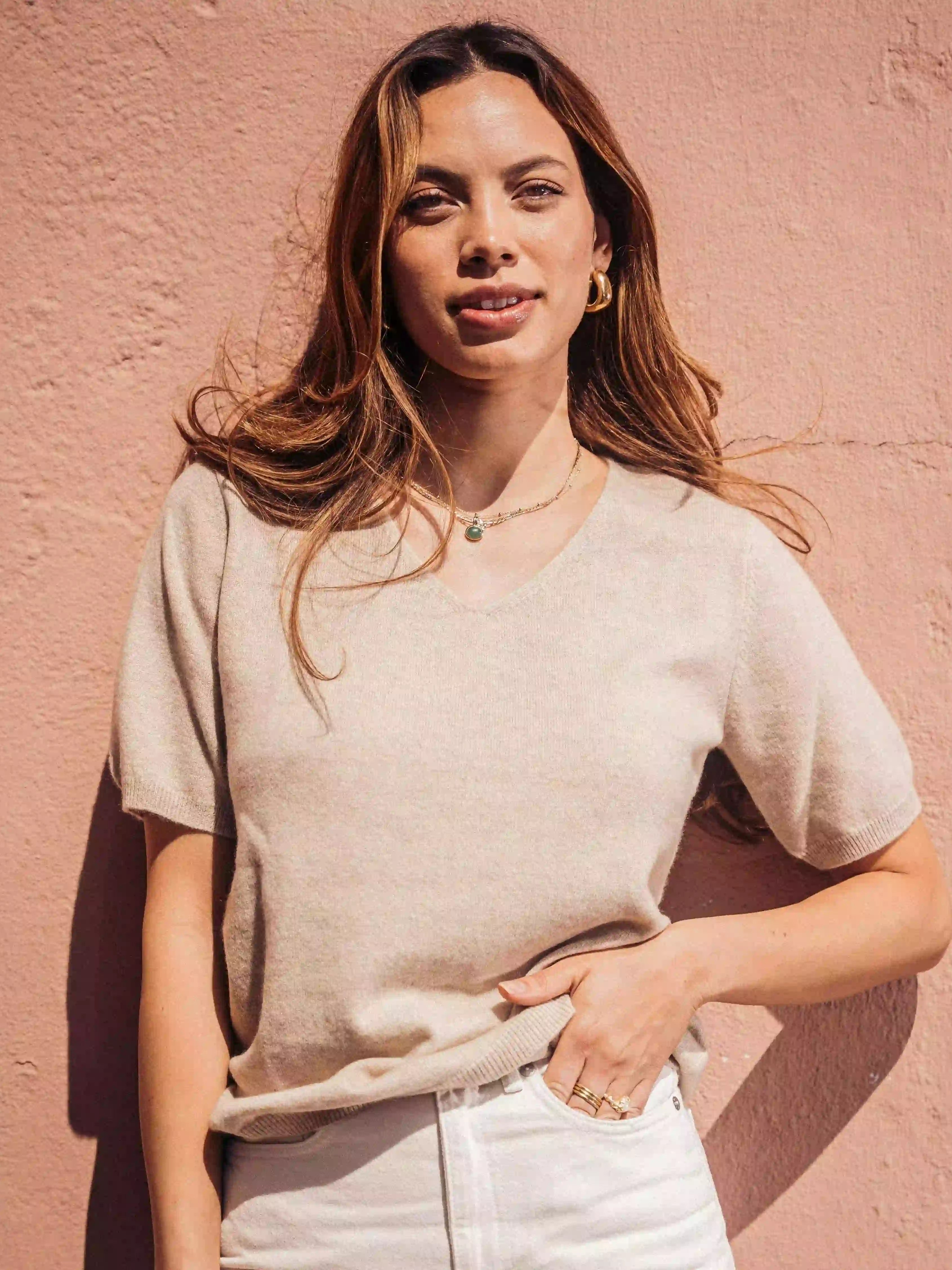 Emma cashmere T-shirt - Nordic Weaving