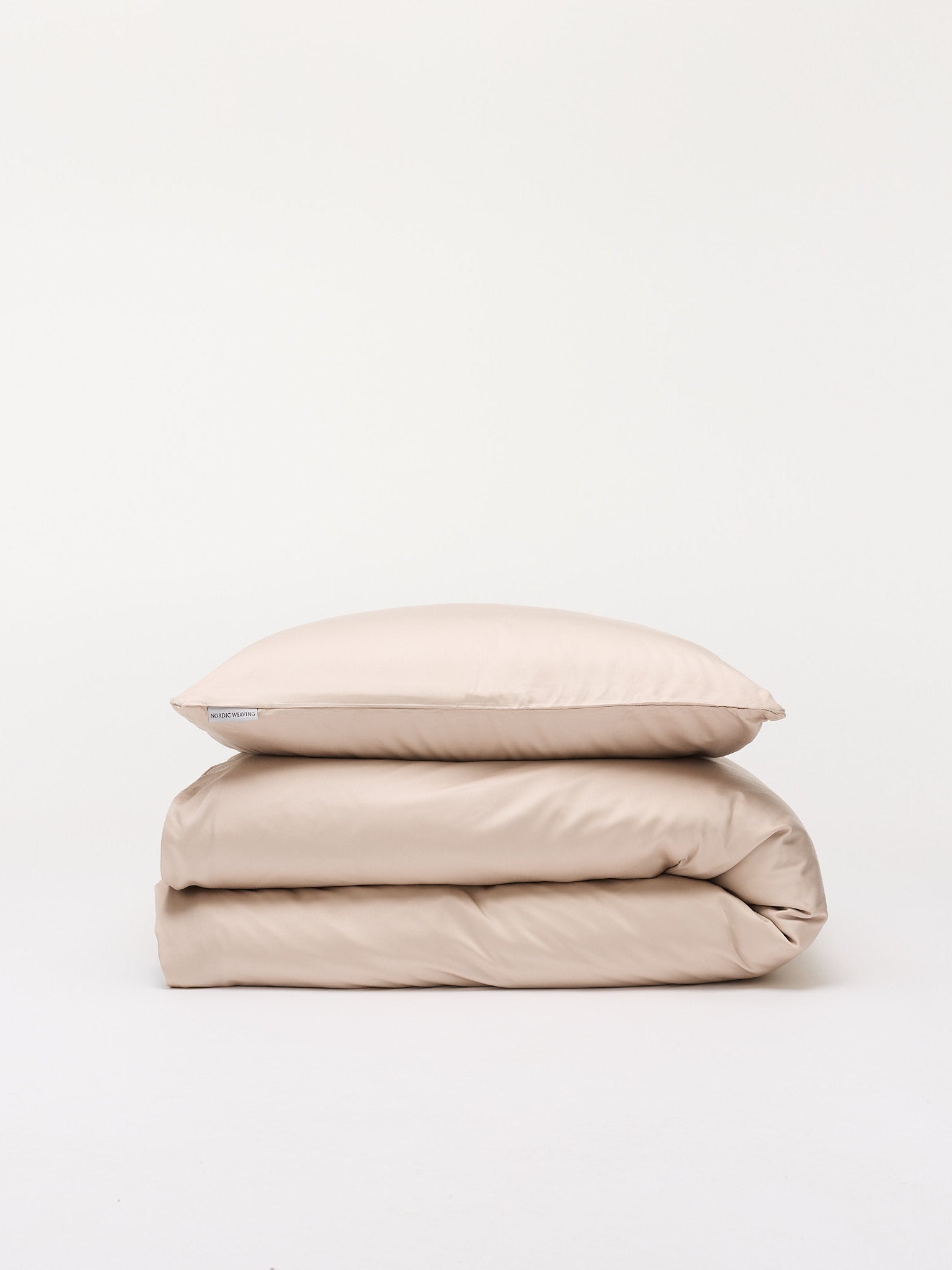 Enkelt bambussengetøj lys beige - Nordic Weaving