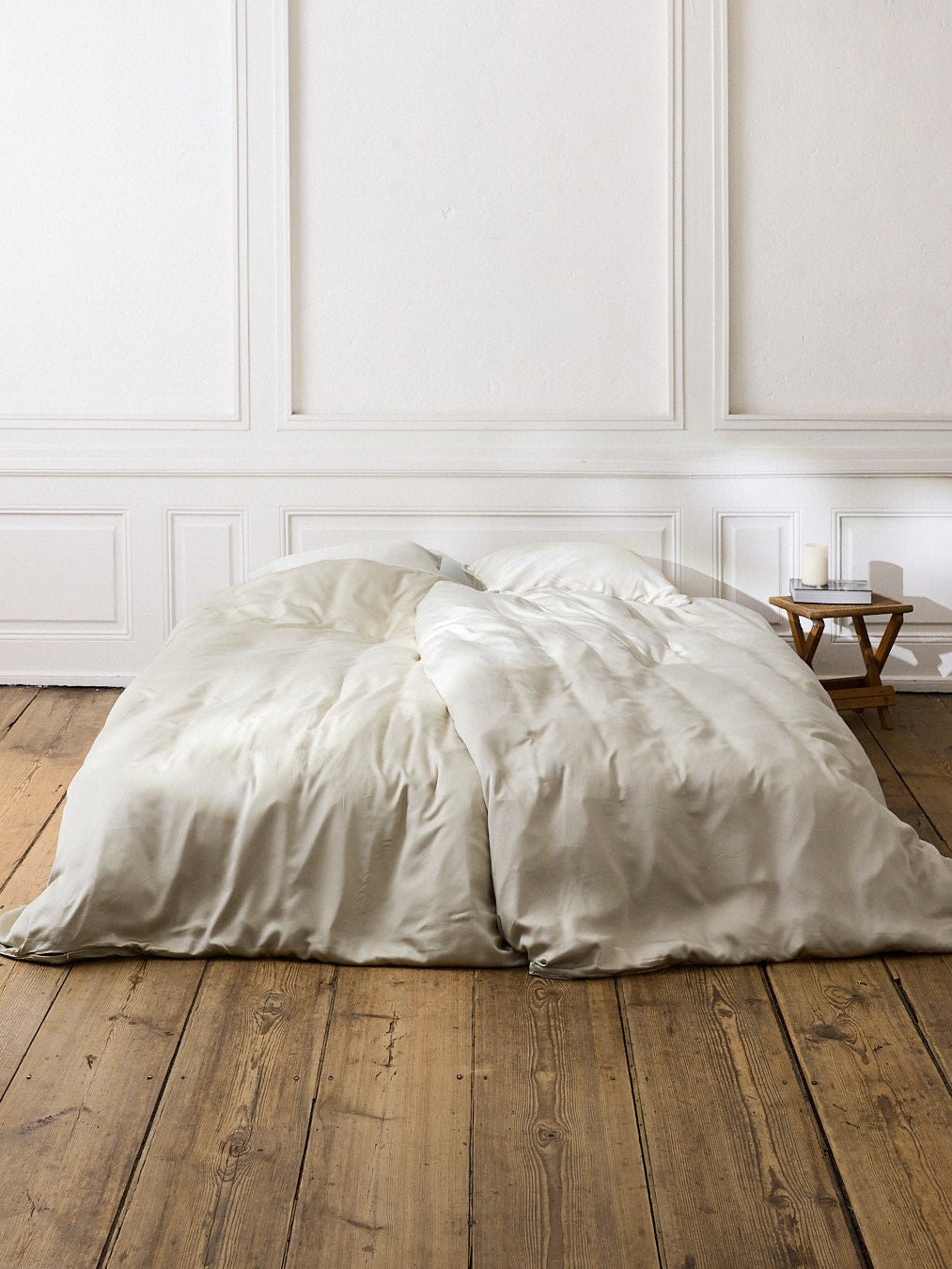 Enkelt bambussengetøj sand - Nordic Weaving