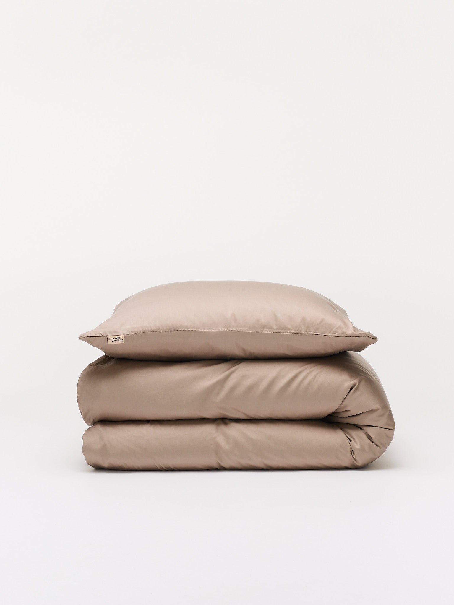 Enkelt bambussengetøj Taupe - Nordic Weaving