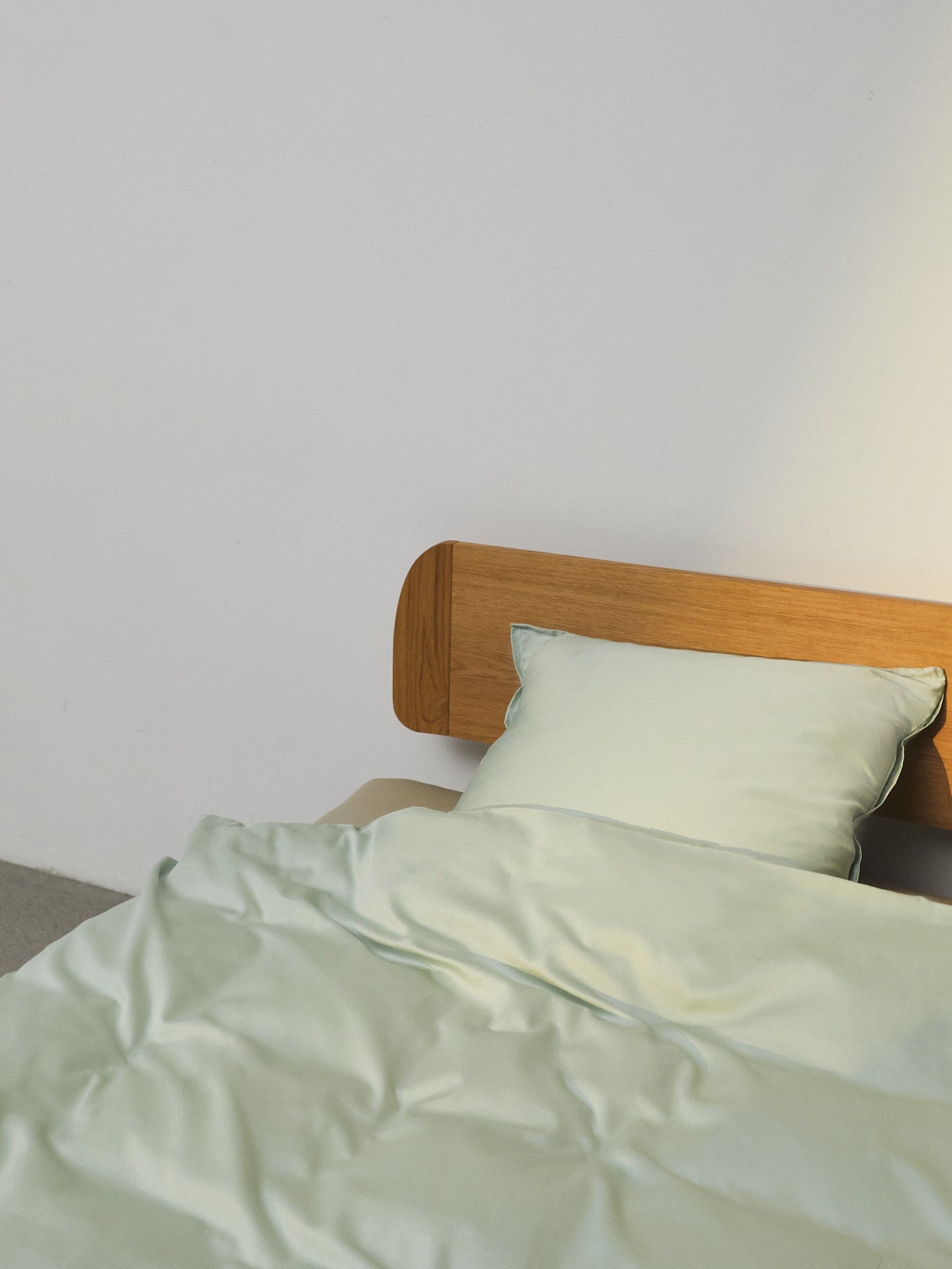 Enkelt sengetøj Egyptisk bomuld douce grøn - Nordic Weaving