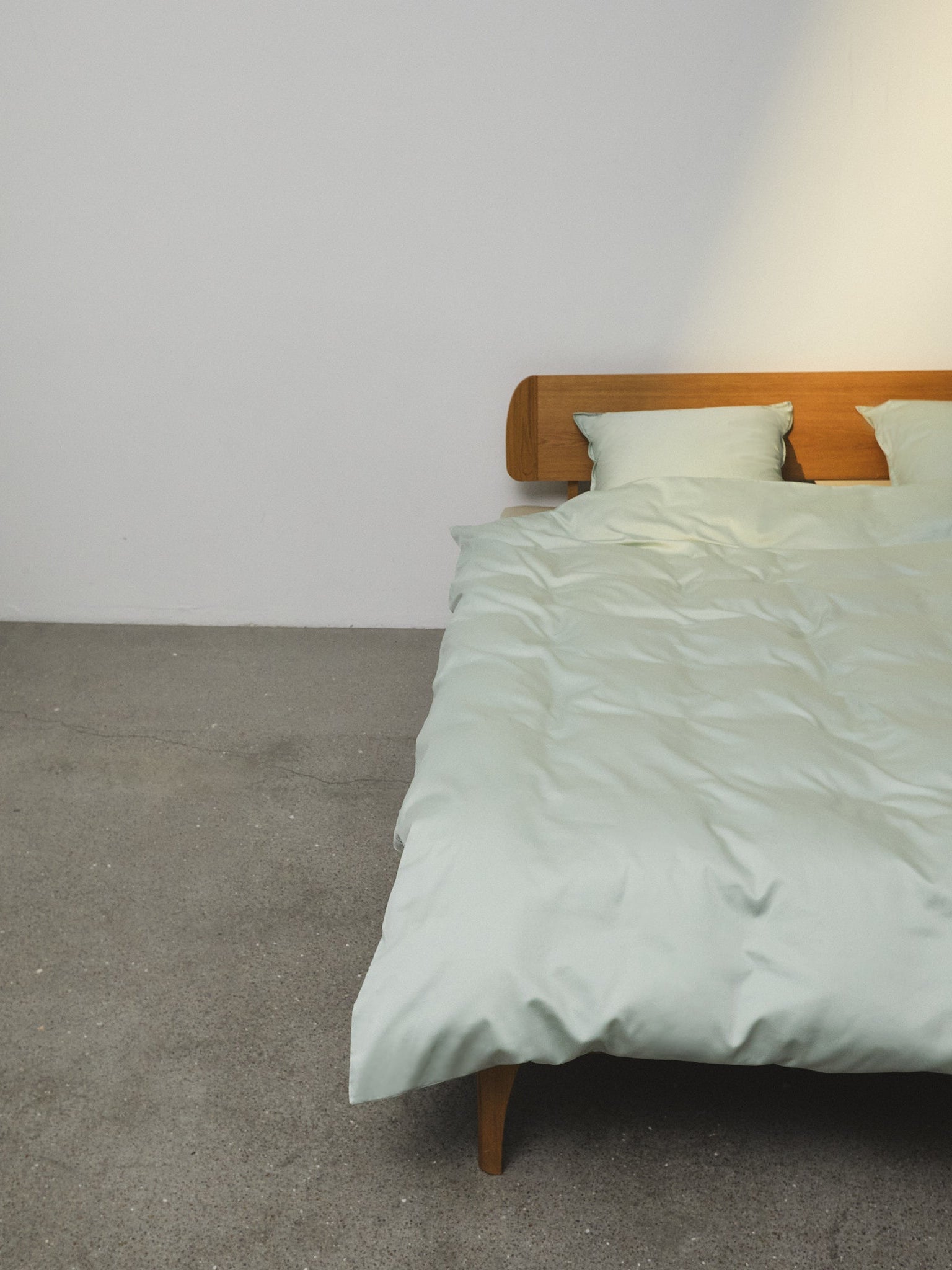 Enkelt sengetøj Egyptisk bomuld douce grøn - Nordic Weaving