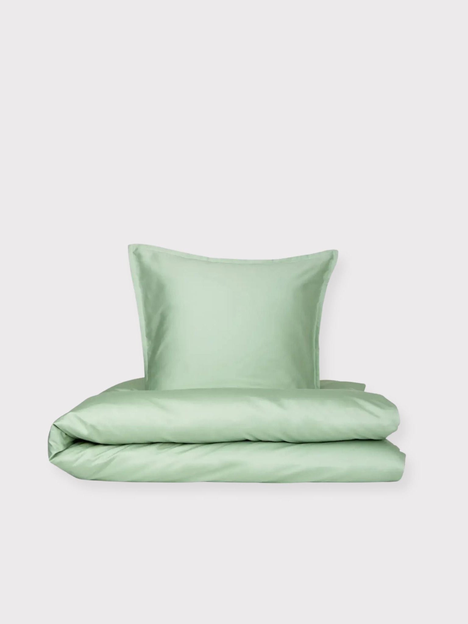 Enkelt sengetøj Egyptisk bomuld douce grøn - Nordic Weaving