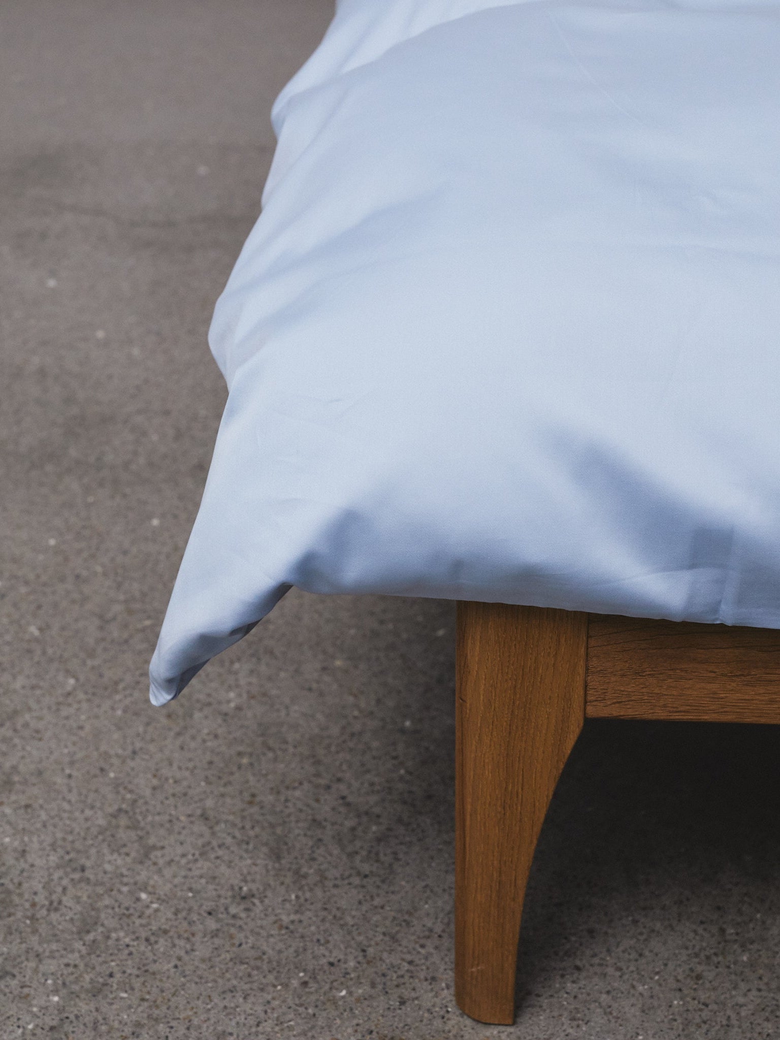 Enkelt sengetøj Egyptisk bomuld lys blå - Nordic Weaving