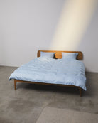 Enkelt sengetøj Egyptisk bomuld lys blå - Nordic Weaving