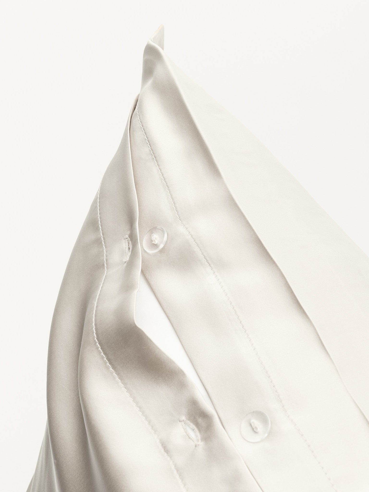 Enkelt silkesengetøj ivory - Nordic Weaving