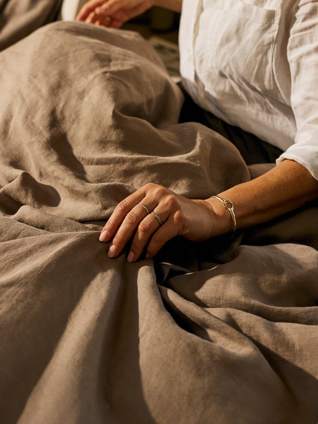 Hørsengetøj taupe - Nordic Weaving