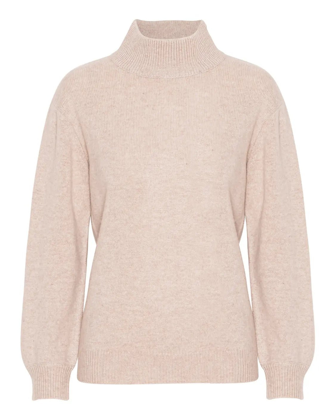 Leonora cashmere high neck Dusty Nude - Nordic Weaving