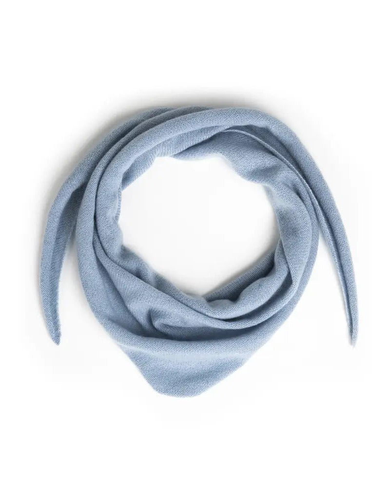 Lille trekantet tørklæde Lys blå - Nordic Weaving