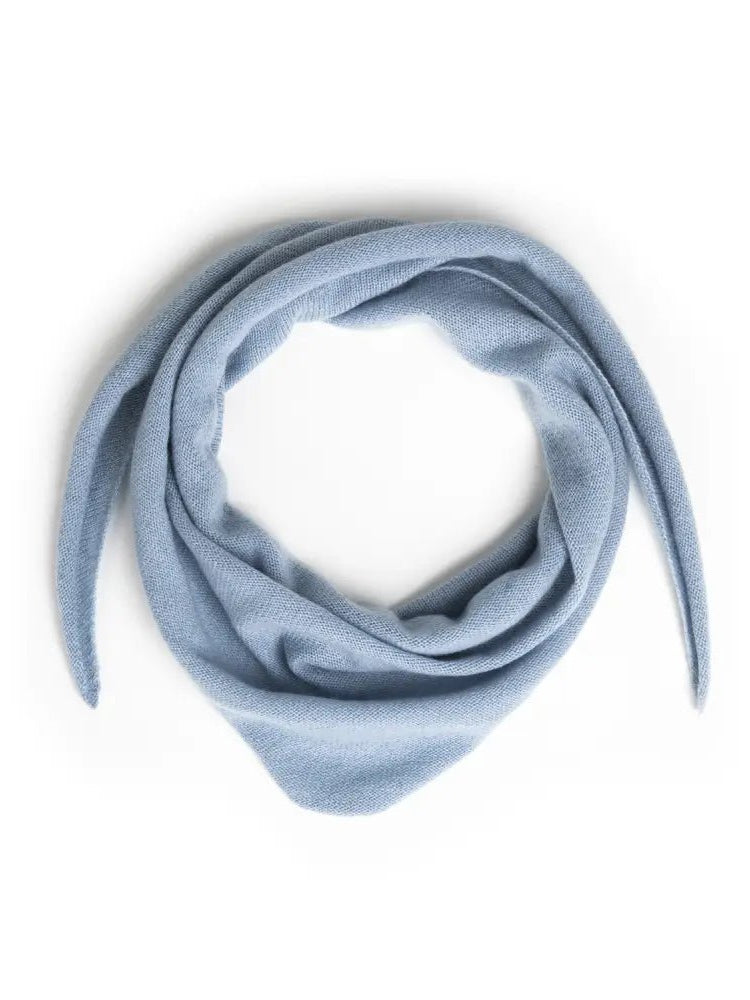 Lille trekantet tørklæde Lys blå - Nordic Weaving