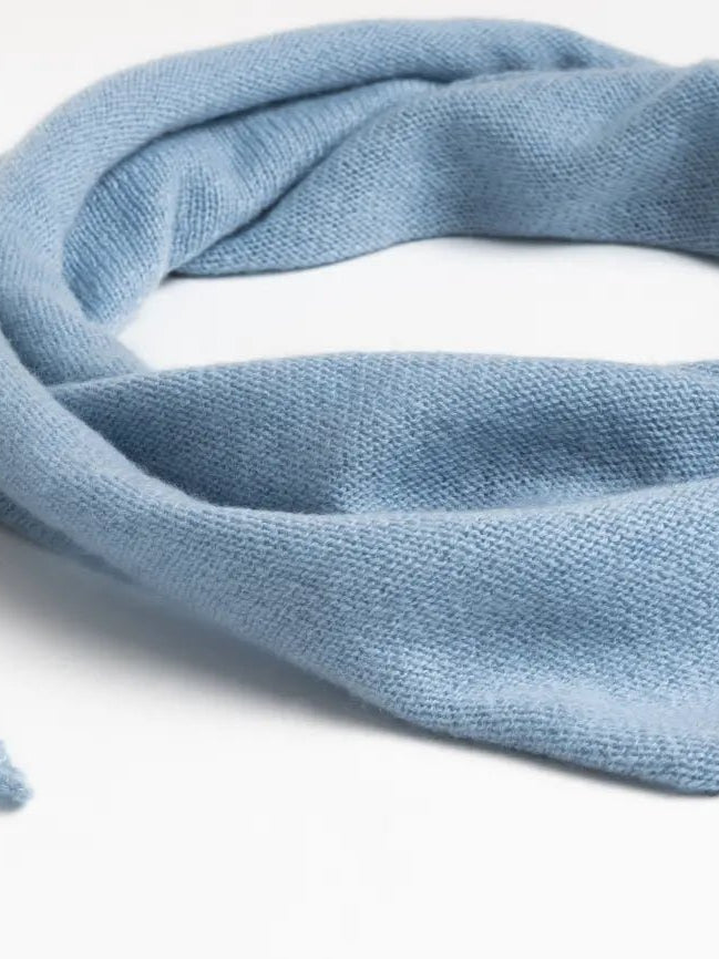 Lille trekantet tørklæde Lys blå - Nordic Weaving